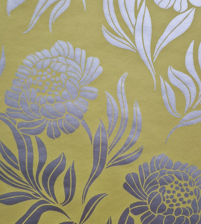 Chatsworth Wallpaper by 1838 Wallcoverings Lime Green