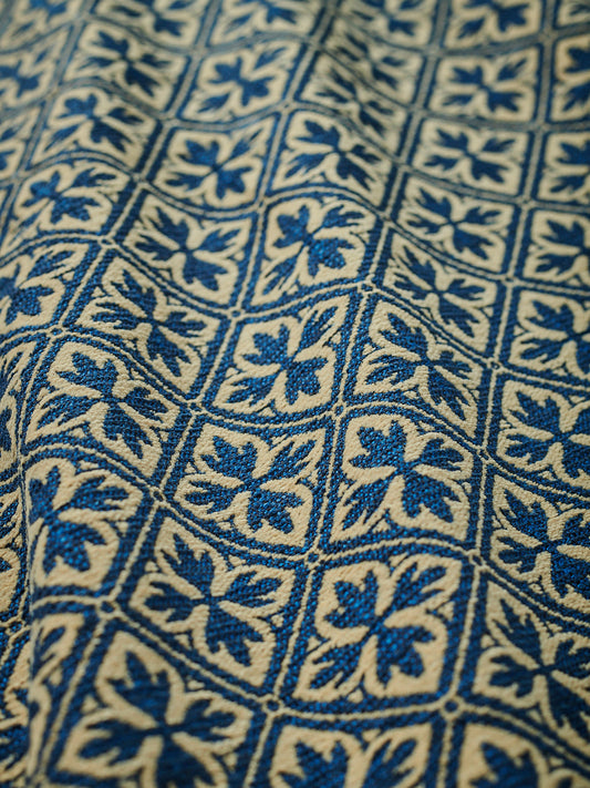 Cheadle Fabric by Watts 1874 in Tudor Blue