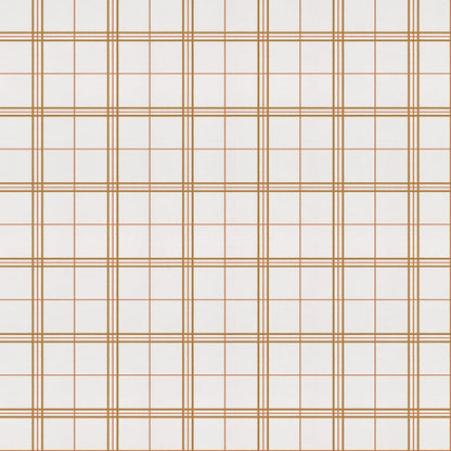 Check 7 wallpaper by Coordonné in Curry, flat pattern view