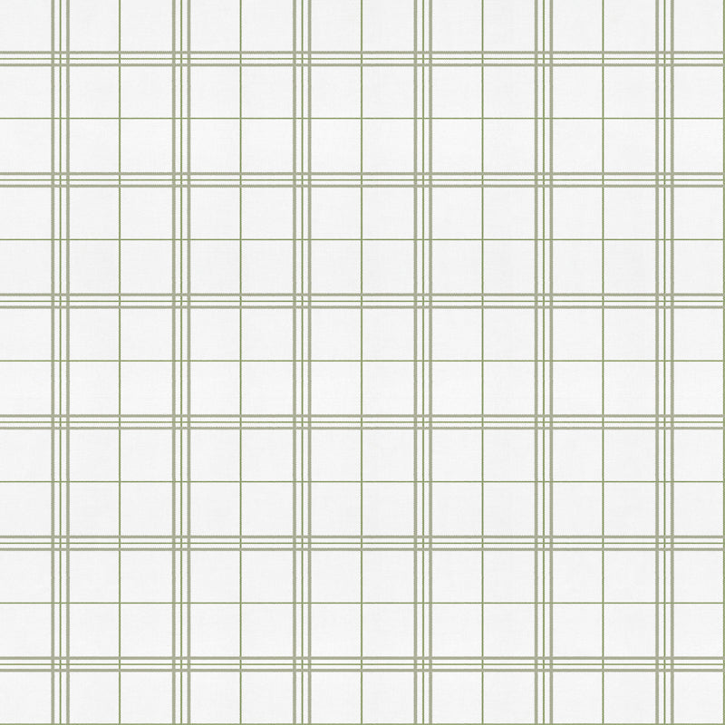 Check 7 wallpaper by Coordonné in Matcha, flat pattern view