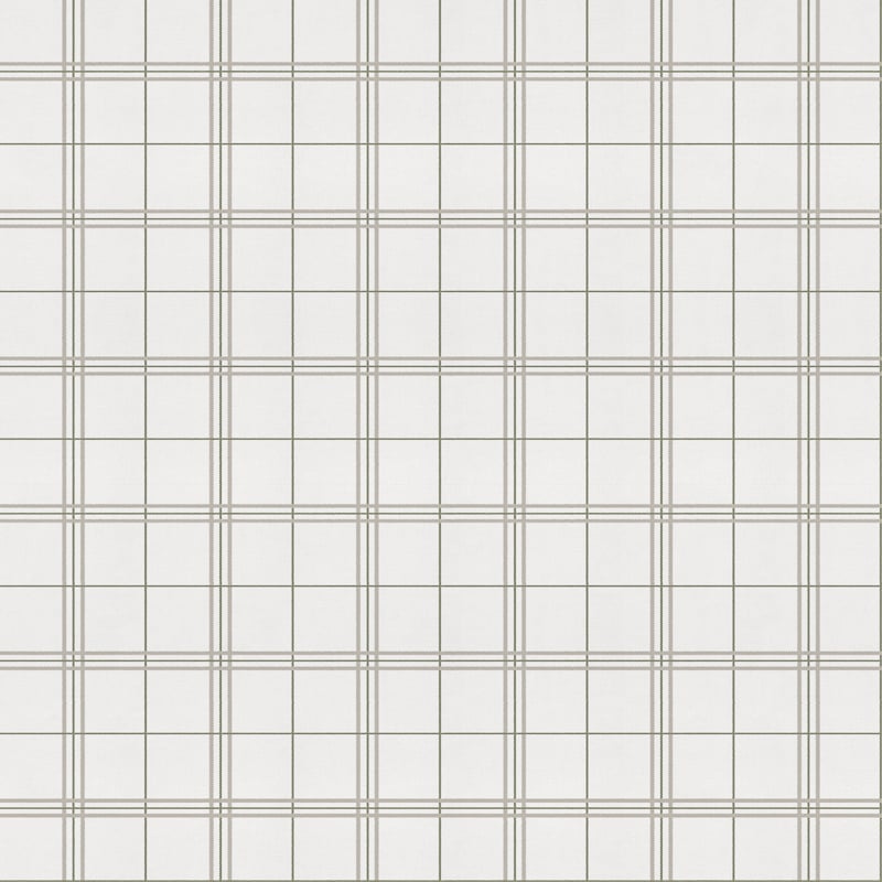 Check 7 wallpaper by Coordonné in Yeso, flat pattern view