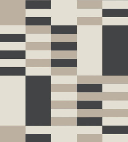 Check Wallpaper by Farrow & Ball Au Lait / Roasted Macadamia