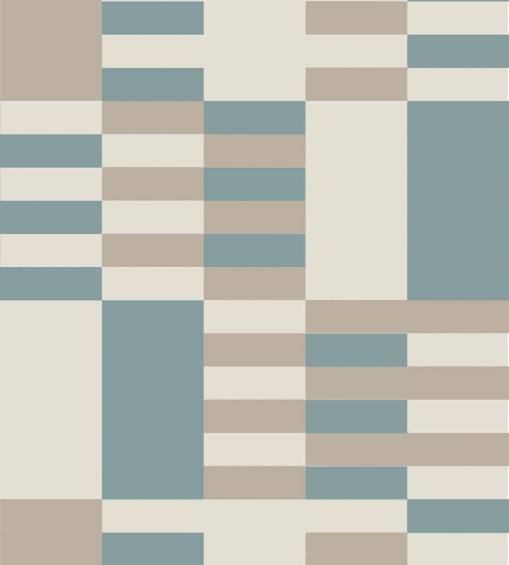Check Wallpaper by Farrow & Ball Au Lait / Sardine