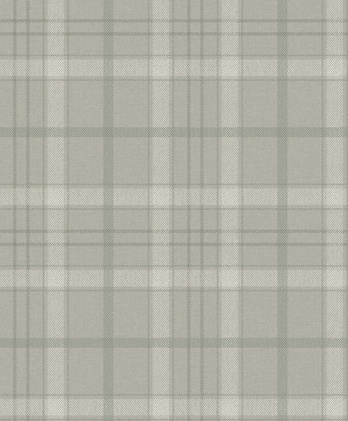 Check wallpaper by Coordonné in Grey, flat pattern view
