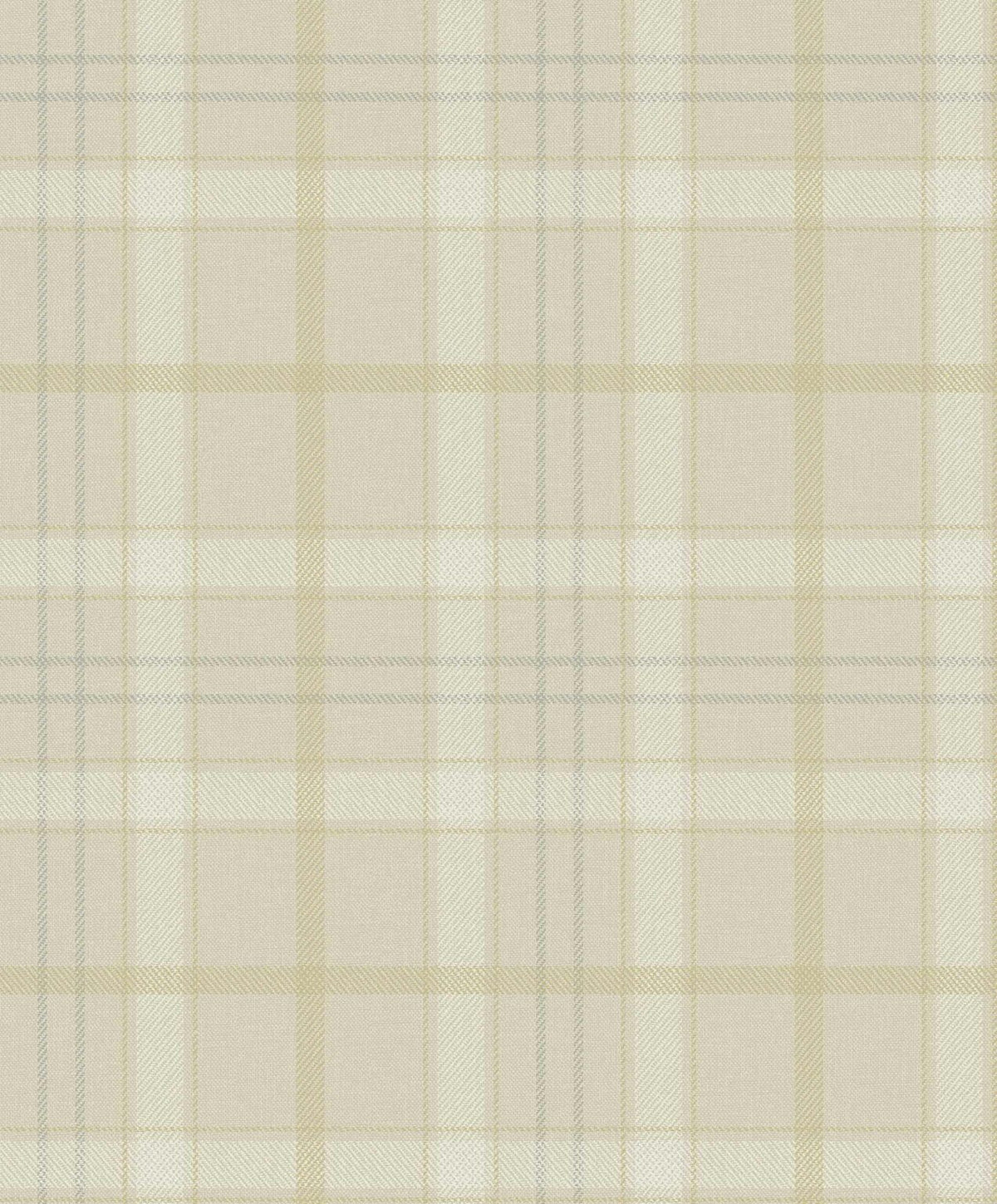 Check wallpaper by Coordonné in Ivory, flat pattern view