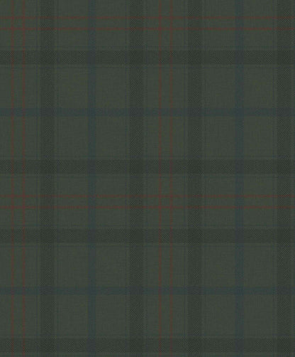Check wallpaper by Coordonné in Kahki, flat pattern view