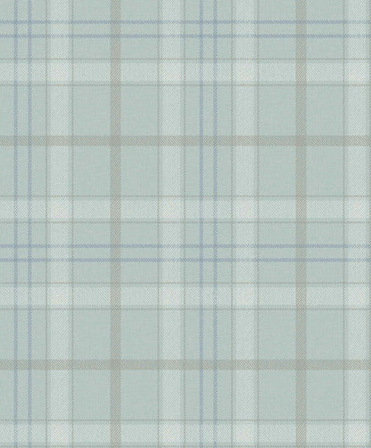 Check wallpaper by Coordonné in Sky, flat pattern view