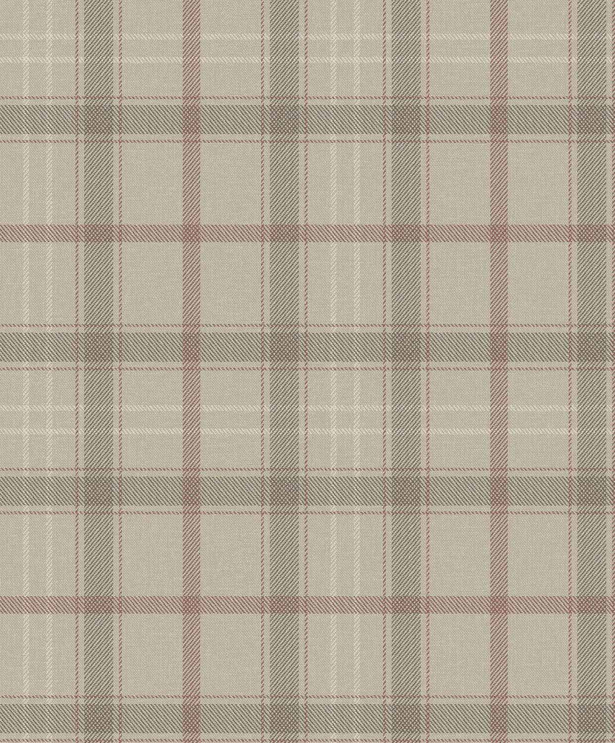 Check wallpaper by Coordonné in Stone, flat pattern view