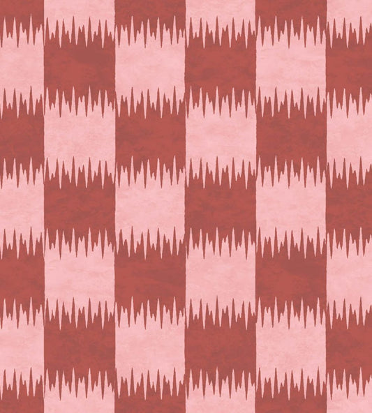 Checkmate Wallpaper by Woodchip & Magnolia Cherry Red