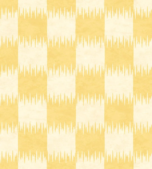 Checkmate Wallpaper by Woodchip & Magnolia Daffodil Yellow