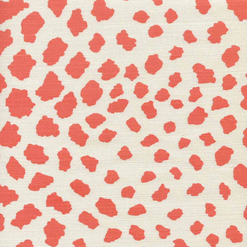 Cheetah Terracotta fabric by Quadrille