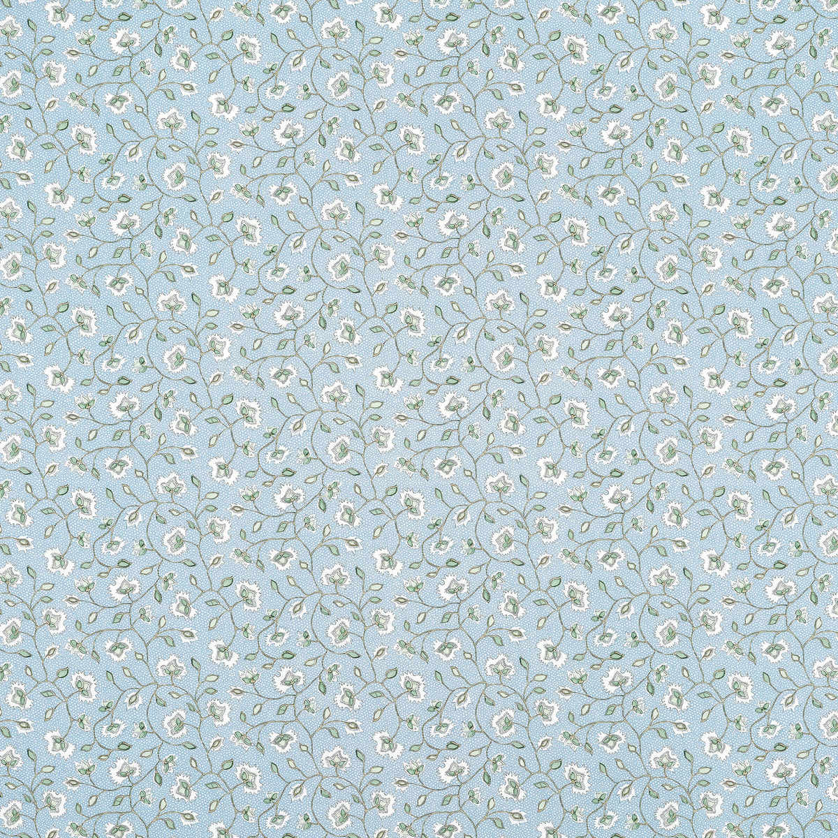 Chelsea Fabric by Anna French in Soft Blue & Green (AF57839)