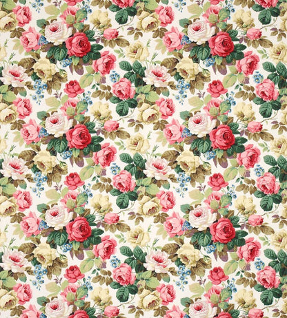 Chelsea Fabric by Sanderson white/Pink