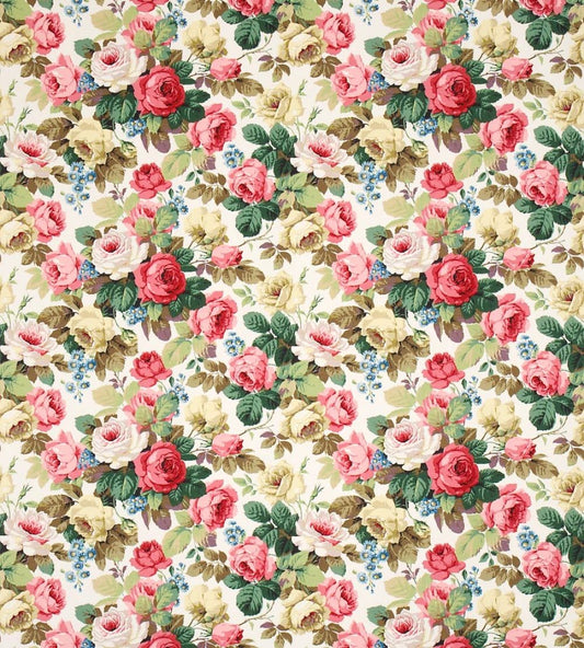 Chelsea Fabric by Sanderson white/Pink