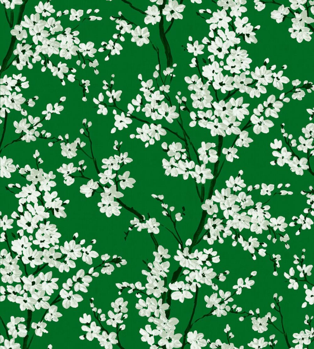 Cherry Blossom Wallpaper by Coordonne Emerald