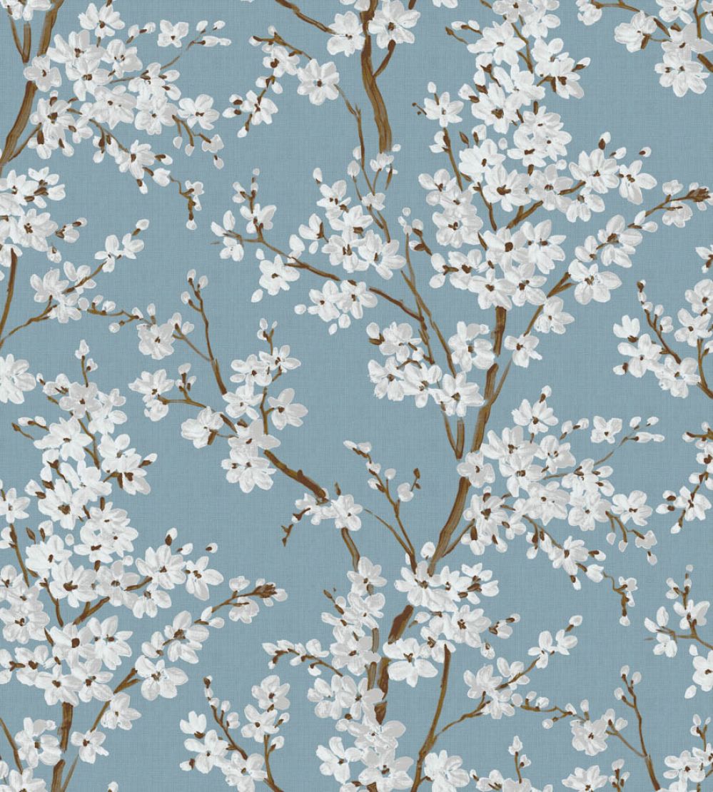 Cherry Blossom Wallpaper by Coordonne Turquoise