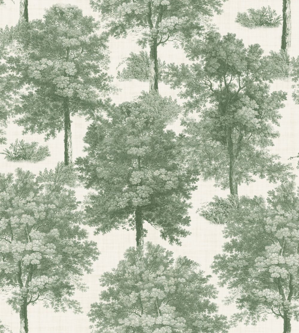 Chestnut Tree Wallpaper by Coordonne Green