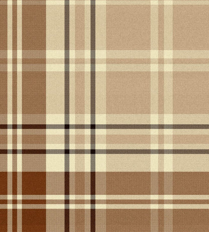 Chesterfield Plaid Wallpaper by MINDTHEGAP Cappuccino