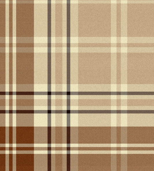 Chesterfield Plaid Wallpaper by MINDTHEGAP Cappuccino