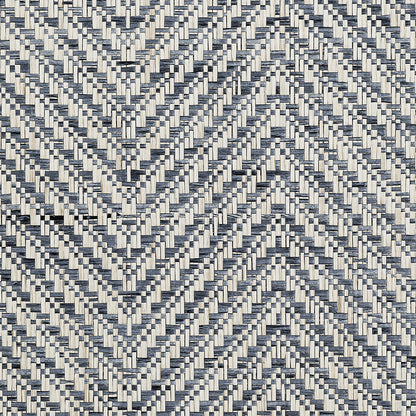 Chevron Chic Wallpaper by Phillip Jeffries in Bay Blue (PJ 3293)