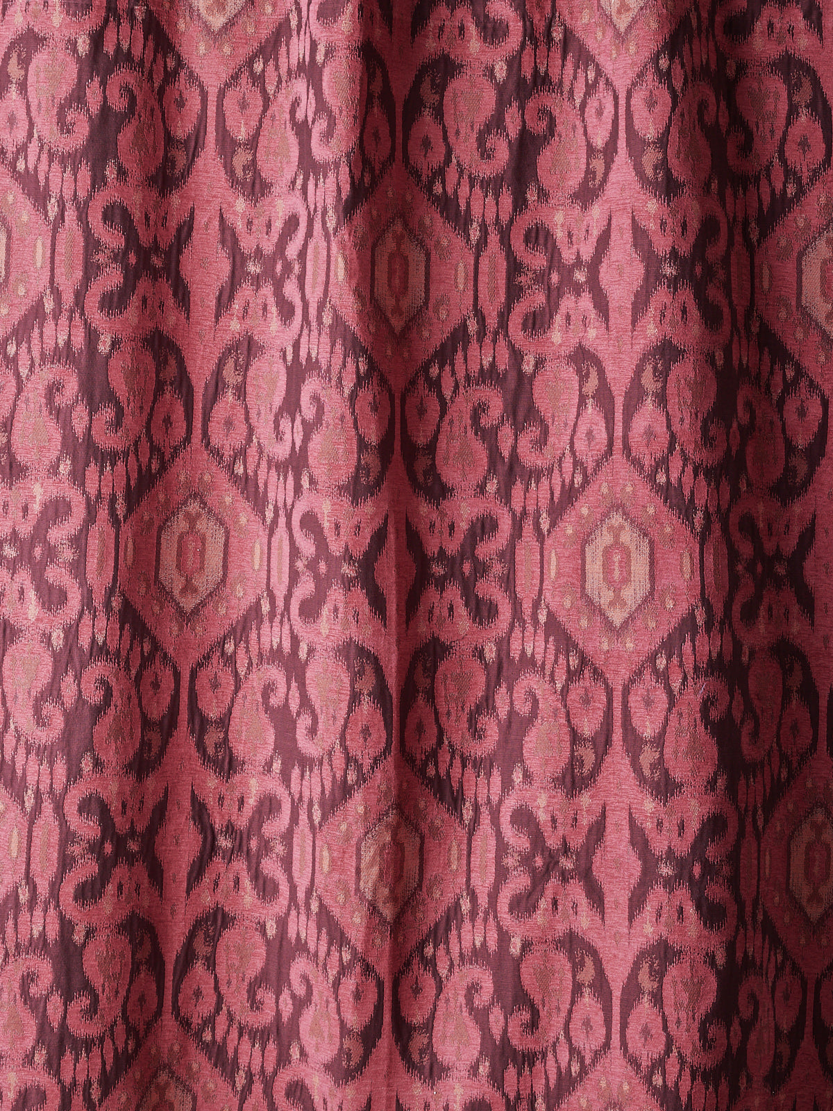 Chimu Ikat Fabric by Watts 1874 in Wine Raspberry