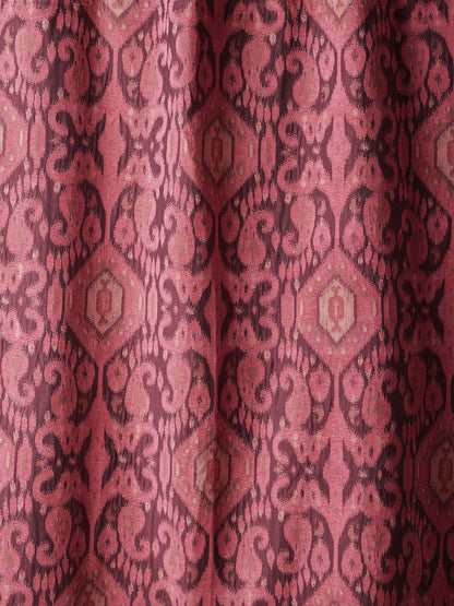 Chimu Ikat Fabric by Watts 1874 in Wine Raspberry