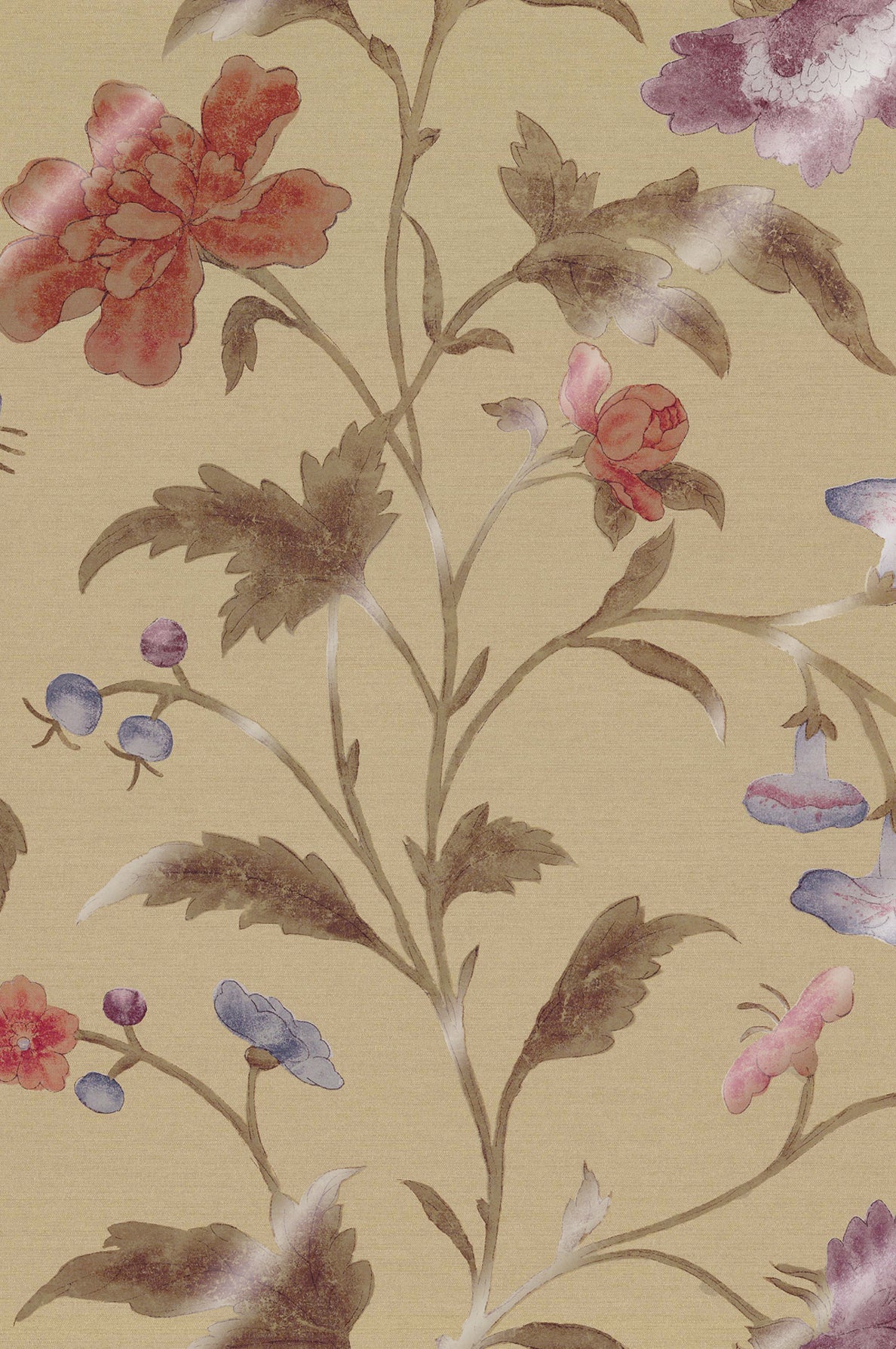 China Rose wallpaper by Little Greene in Bronze