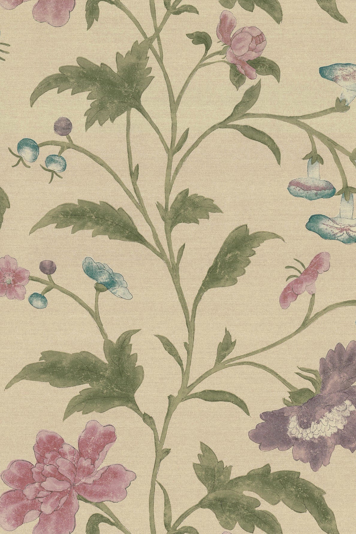 China Rose wallpaper by Little Greene in Sage