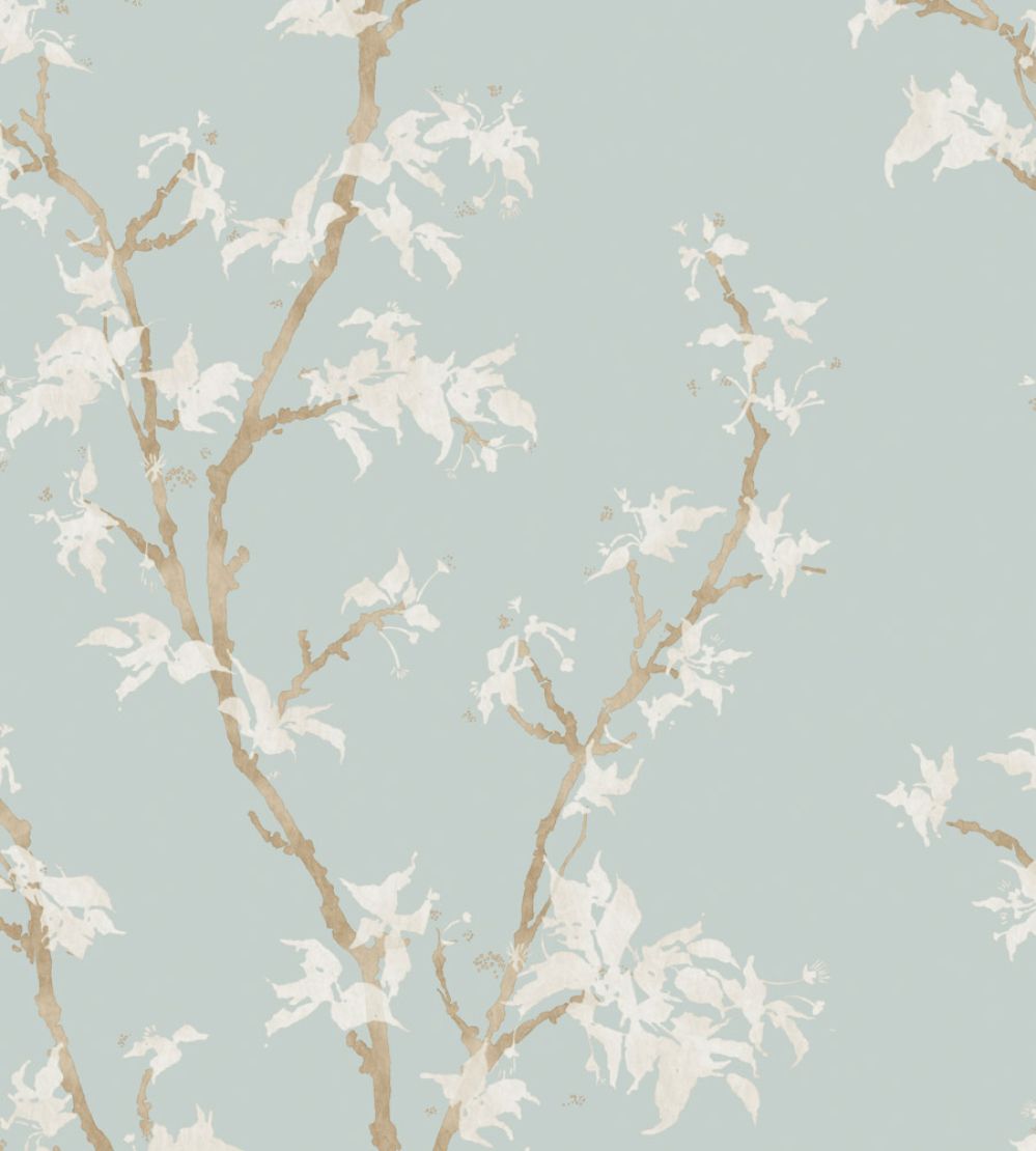 Chinese Branch Wallpaper by Cole & Son Duck Egg