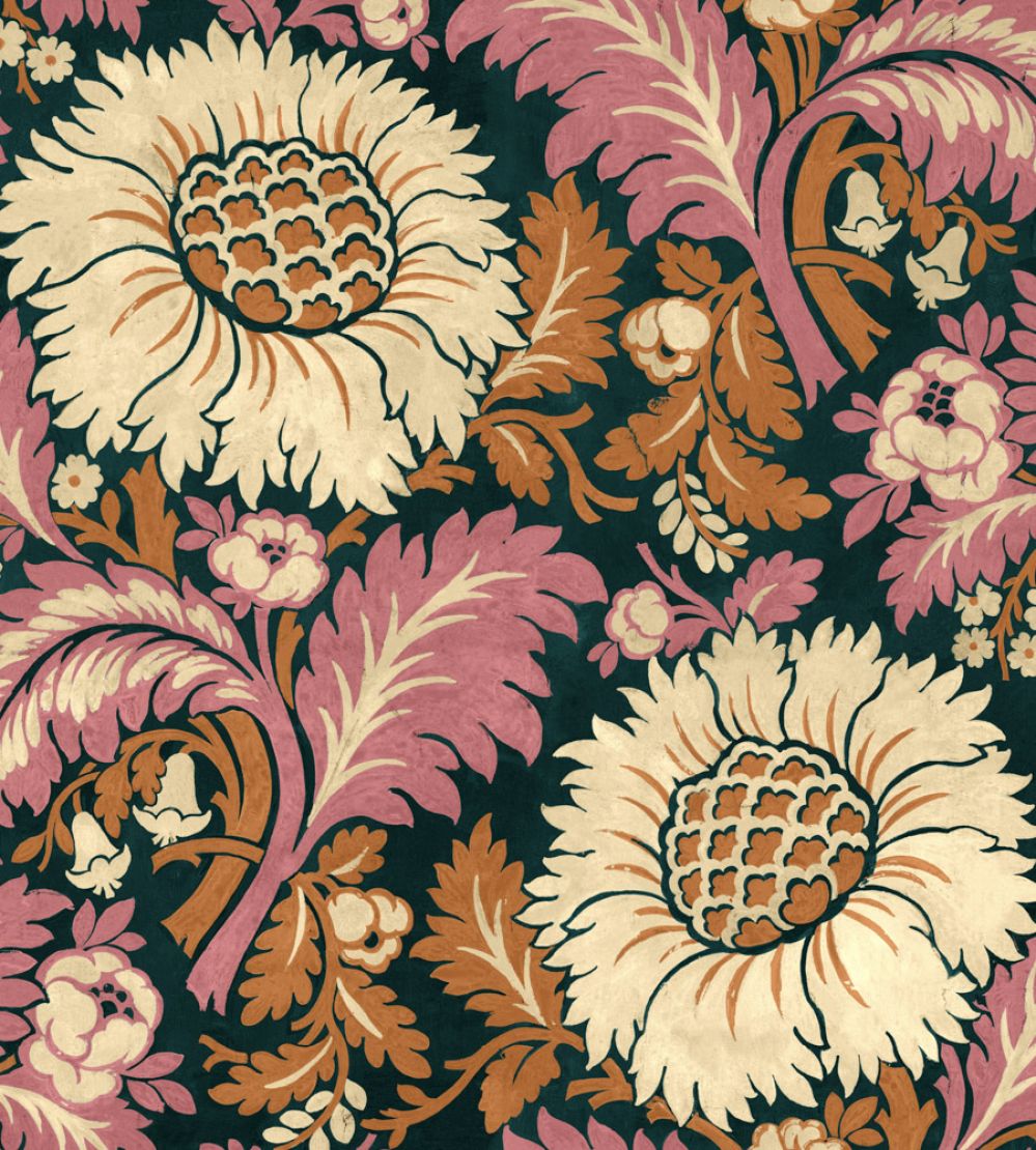 Chinese Damask Wallpaper by Coordonne Coral