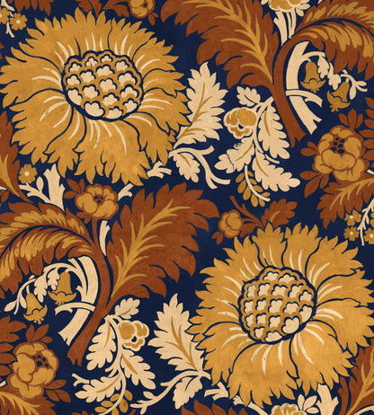 Chinese Damask Wallpaper by Coordonne Mustard