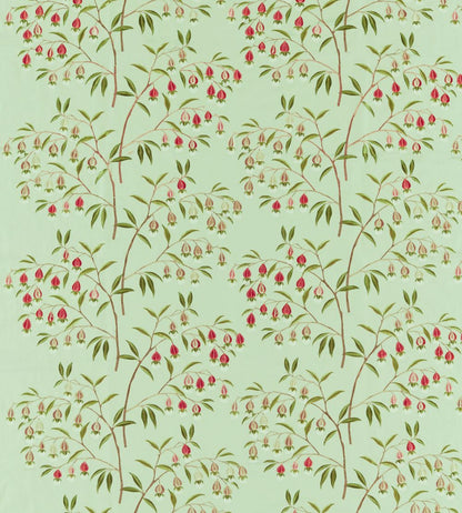 Chinese Lantern Fabric by Sanderson Mint & Apricot
