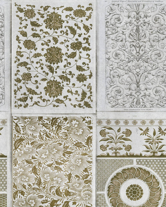 Chinese Pattern Brown wallpaper by MINDTHEGAP