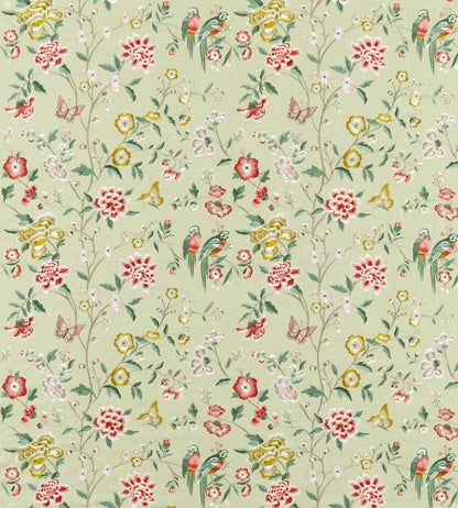 Chinoiserie Hall Fabric by Sanderson Bamboo & Rose