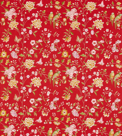 Chinoiserie Hall Fabric by Sanderson Cinnabar Red