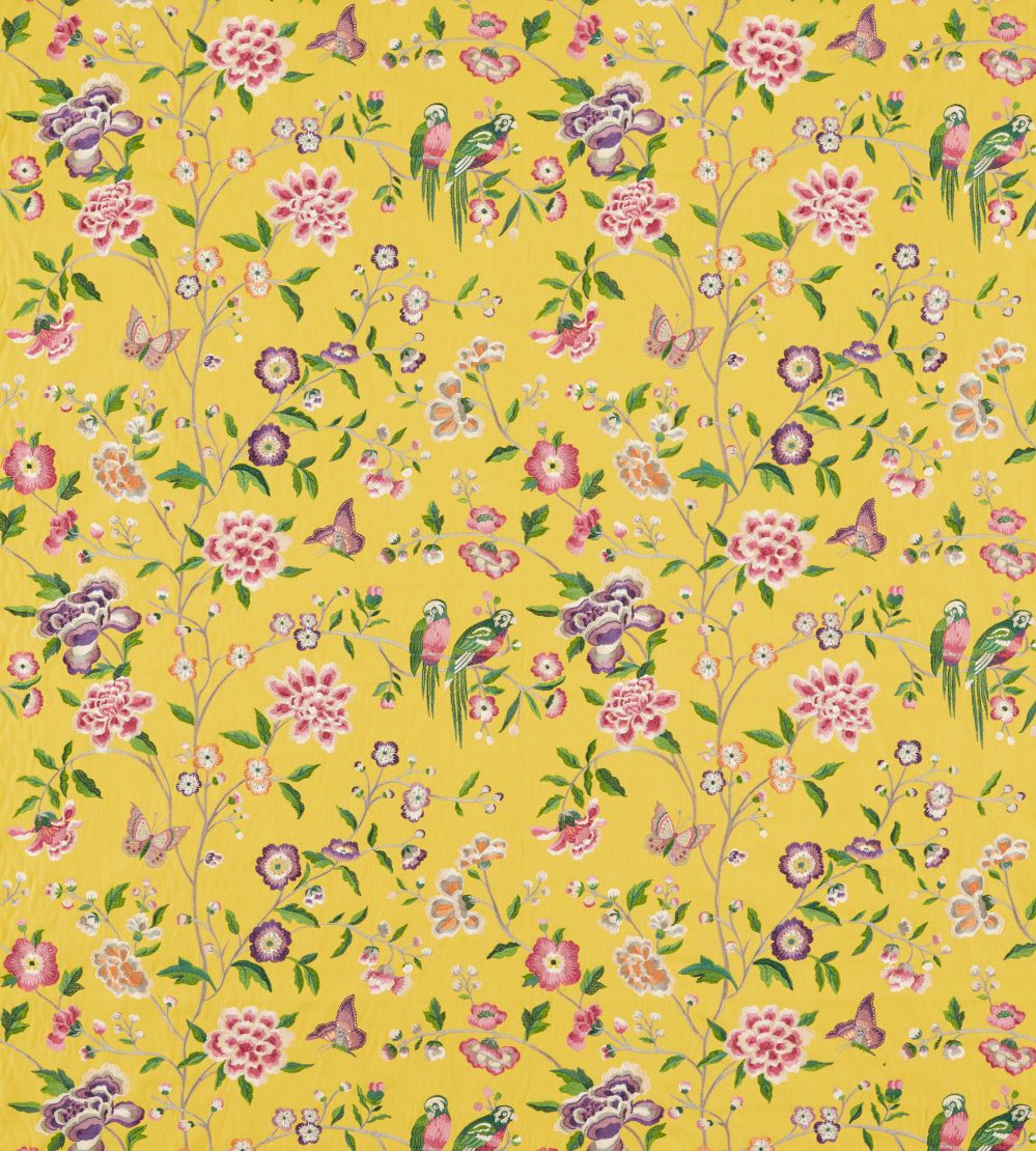 Chinoiserie Hall Fabric by Sanderson Papavera