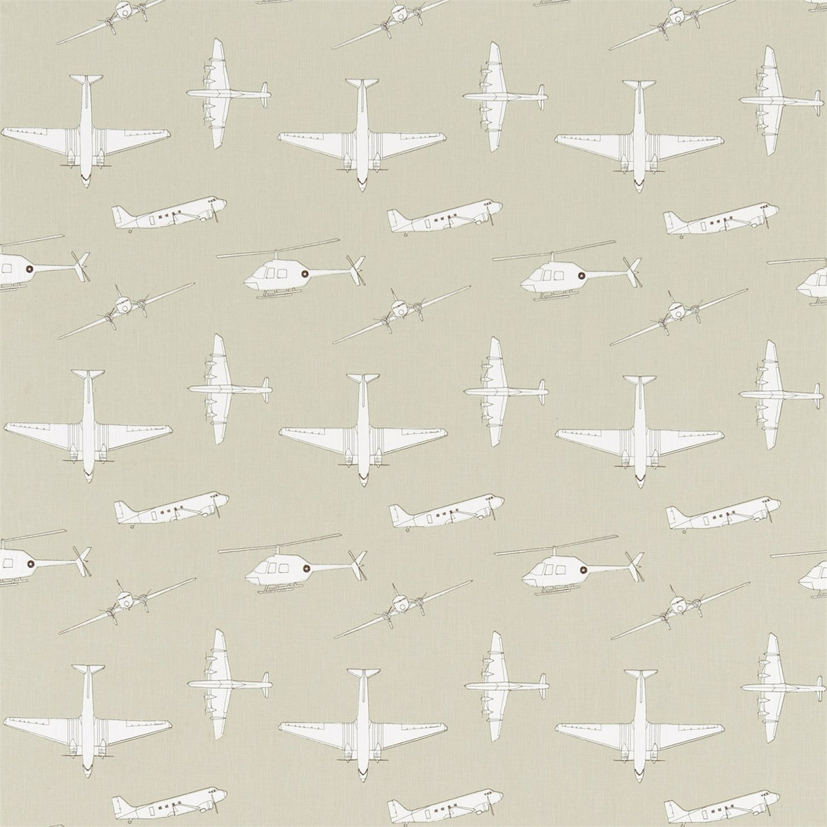 Chocks Away Stone fabric by Harlequin