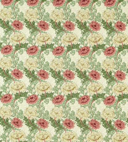 Chrysanthemum Outdoor Fabric by Morris & Co Russet