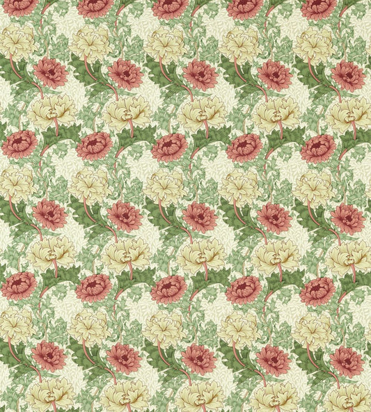 Chrysanthemum Outdoor Fabric by Morris & Co Russet