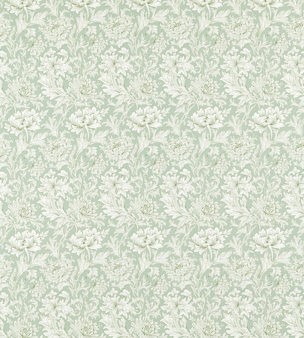 Chrysanthemum Toile Fabric by Morris & Co Willow