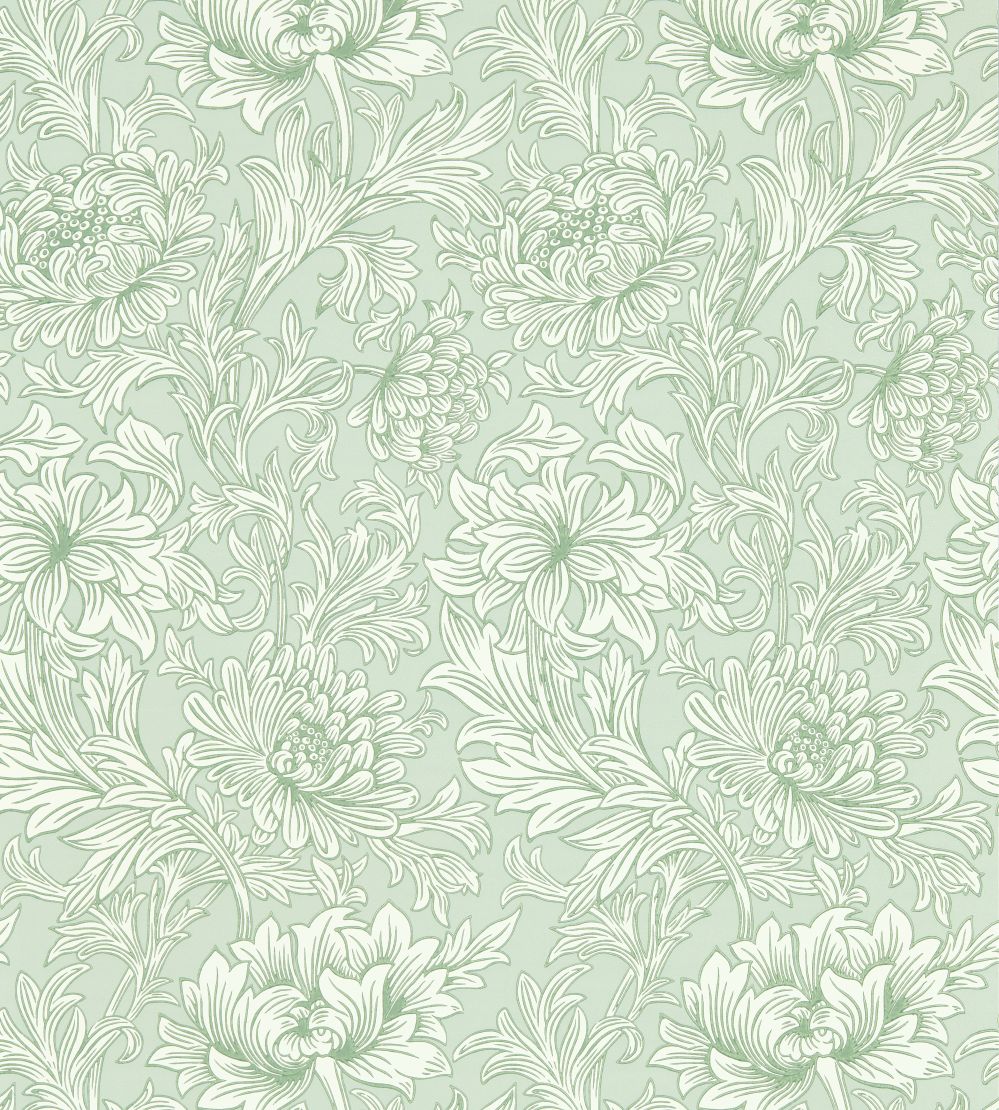 Chrysanthemum Toile Wallpaper by Morris & Co Willow