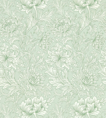 Chrysanthemum Toile Wallpaper by Morris & Co Willow
