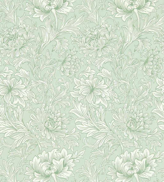 Chrysanthemum Toile Wallpaper by Morris & Co Willow