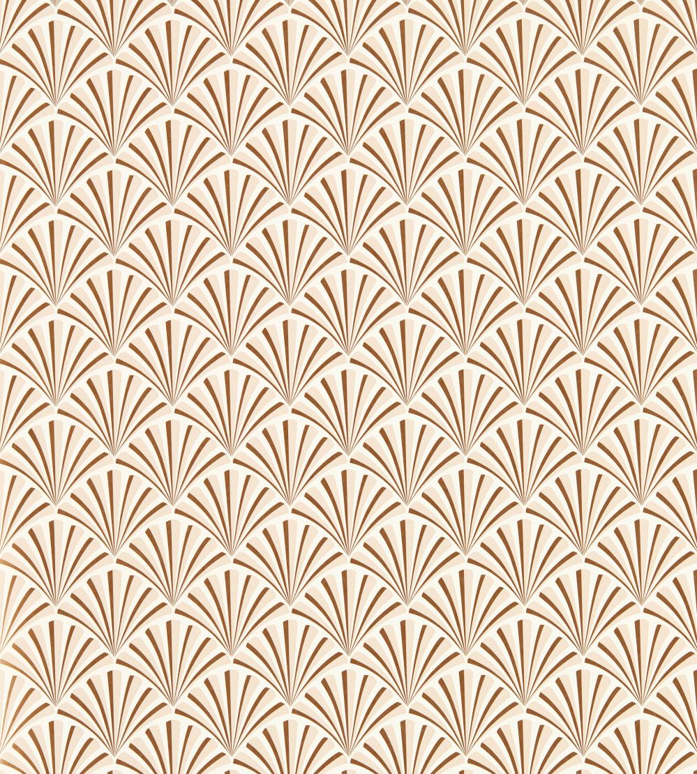 Chrysler Wallpaper by Clarke & Clarke Rose Gold