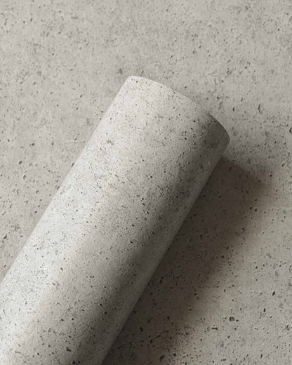 Ciment wallpaper by Coordonné in Taupe, shown in a styled room