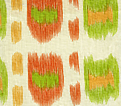Cintra Tangerines, Jungle Green fabric by Alan Campbell