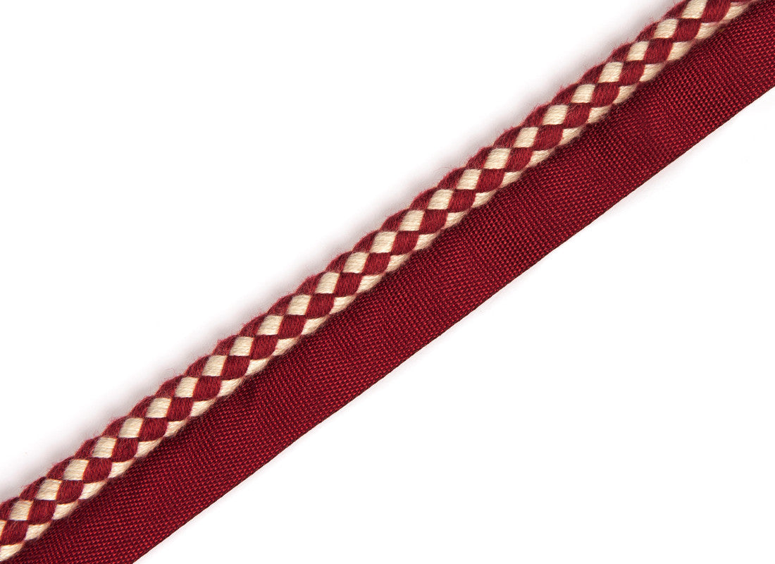 Circus Piping Trim by Christopher Farr Cloth in Ruby colorway