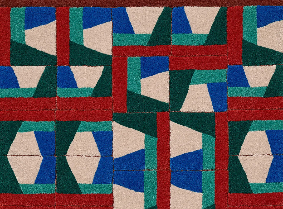 Circus Rug by Pierre Frey in Bleu Ceruléen (FT312002)