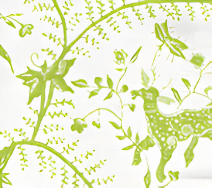 Cirebon Green Grass fabric by China Seas