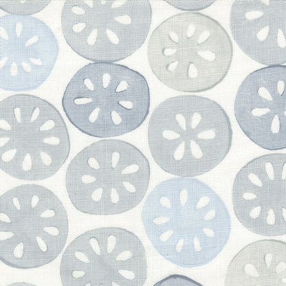 Citrus Handblock Fabric by Galbraith & Paul in Blue Wash